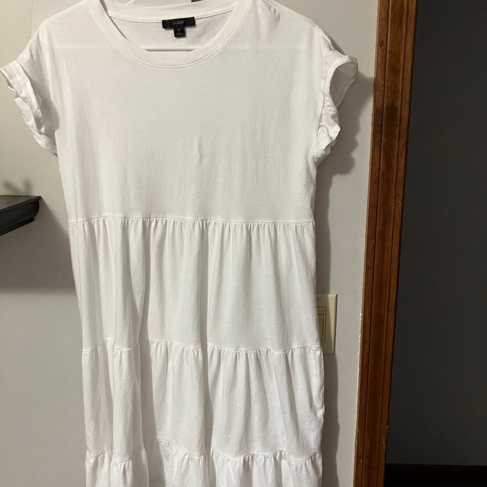 J. Crew white dress.